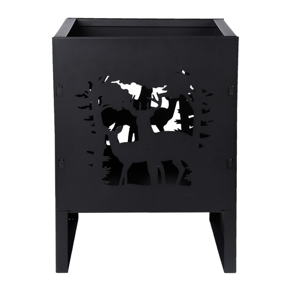 Fireplaces Vatra foc neagra din metal Deer Esschert Design