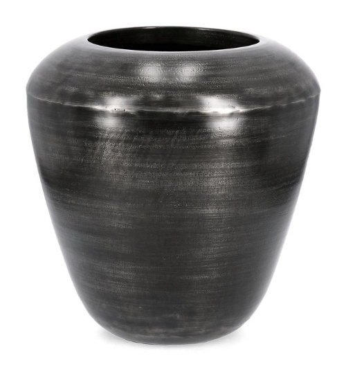 Vases Vaza decorativa neagra din metal 50 cm Nadu Bizzotto