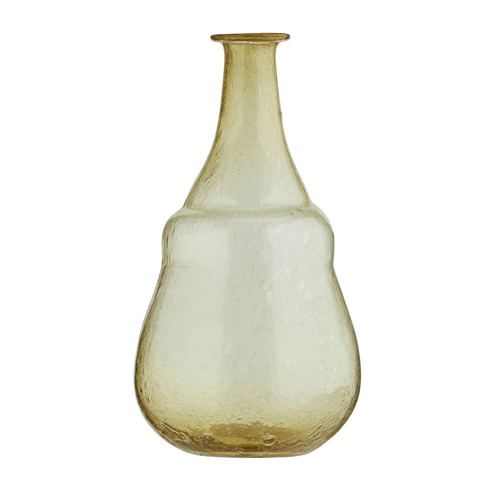 Vases Vaza galbena din sticla 22 cm Darcy Madam Stoltz