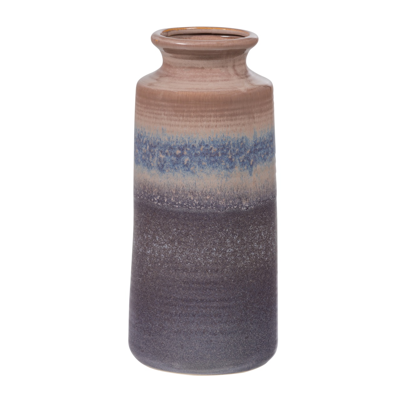 Vases Vaza gri/albastra din ceramica 38 cm Deccenia Woood