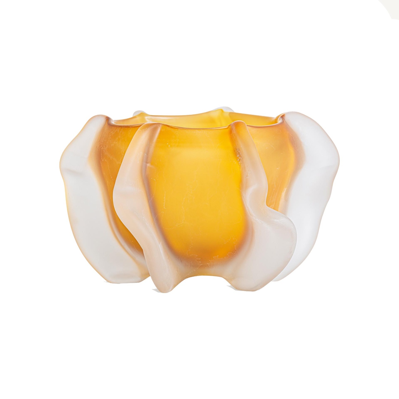 intrebari pentru adevar si provocare 18+ Vaza maro chihlimbar din sticla 18 cm Mizuki Vical Home