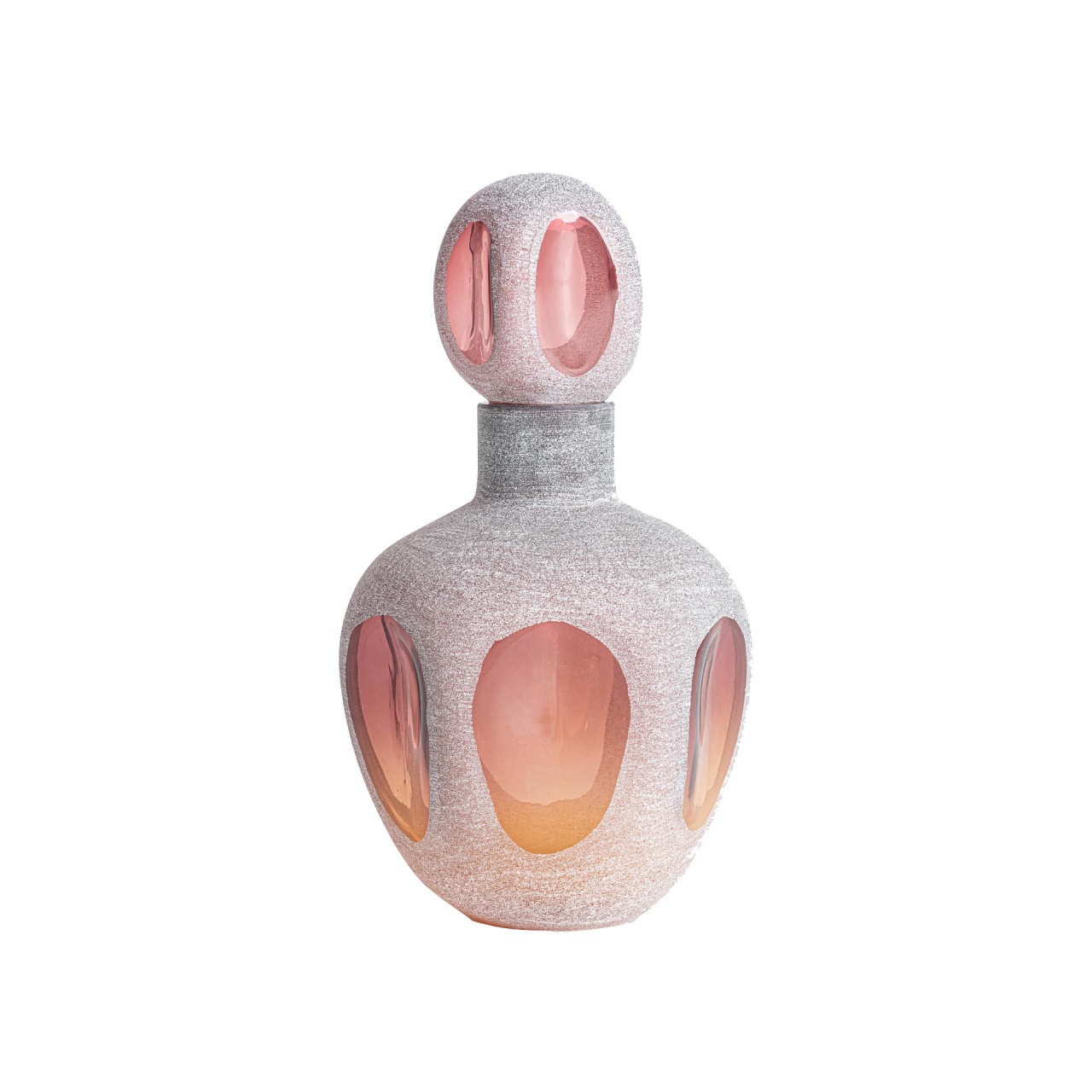 mobile dormitor Vaza roz din sticla 43 cm Yaeko Vical Home