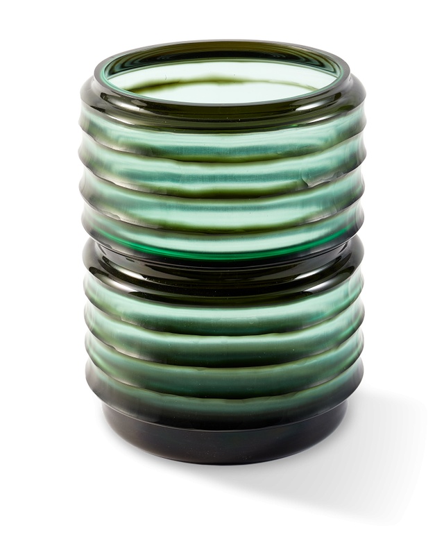 Pols Potten Vaza verde din sticla 27 cm Layer Pols Potten