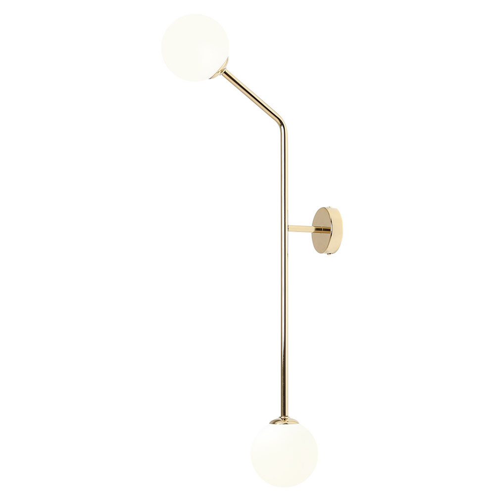 Quiet Object Aplica aurie din metal cu 2 becuri Pure Vertical Quiet Object