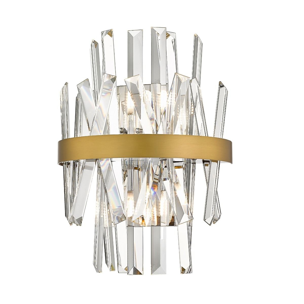 Wall Light Fixtures Aplica transparenta/aurie din metal cu 2 becuri Constantinople Zuma Line