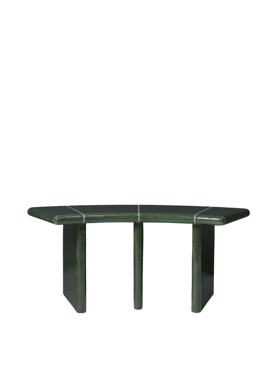 ornamente de grădină din ciment Bancheta exterior verde ceai din ciment 110 cm Deya Ferm Living