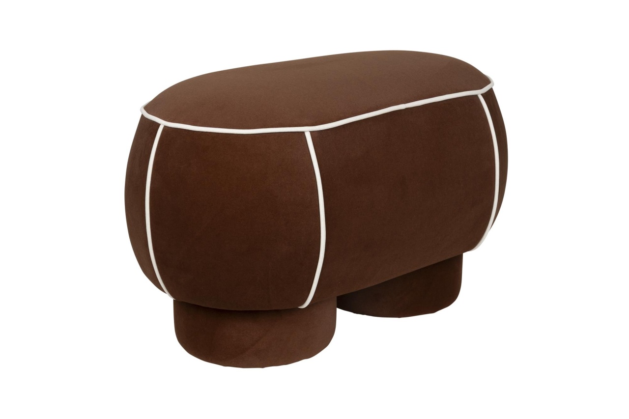 frigidere retro Bancheta rosie din textil 78 cm Marina The Home Collection