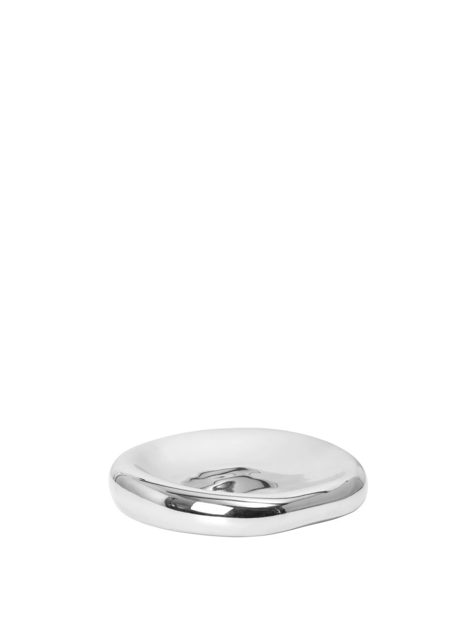 Dinnerware Bol decorativ argintiu din ceramica 18 cm Bellure Ferm Living