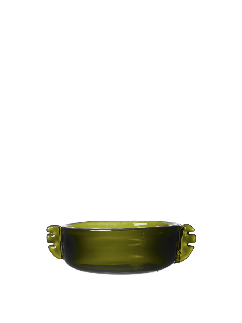 Dinnerware Bol decorativ verde din sticla 23x31 cm Alas Ferm Living
