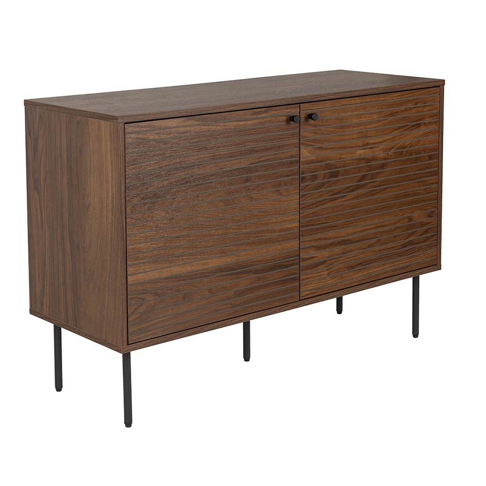 Buffets & Sideboards Bufet inferior maro din metal 120 cm Stripes Quiet Object