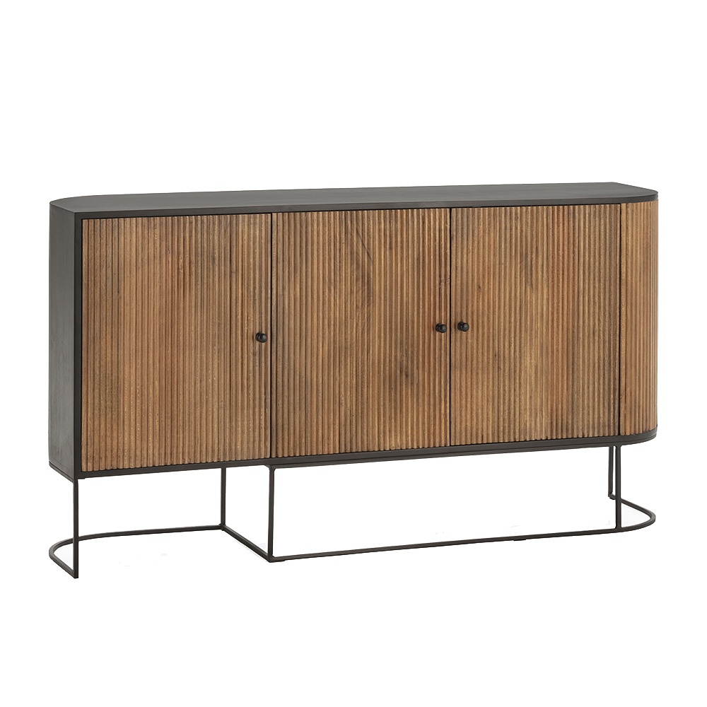 Buffets & Sideboards Bufet inferior maro/negru din lemn 165 cm Cube Quiet Object