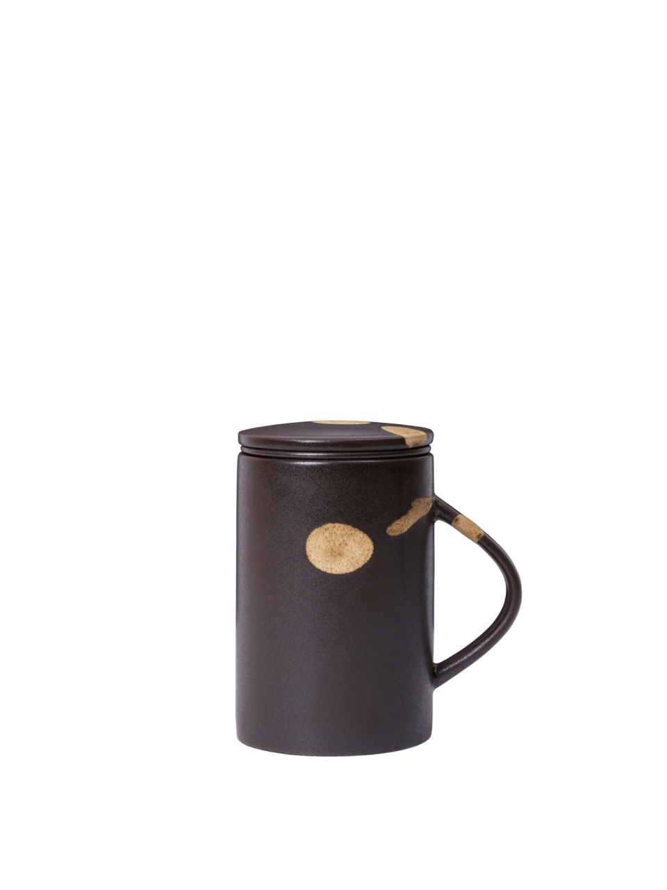 Mugs Cana cu infuzor maro inchis din ceramica 400 ml cm Koyo Ferm Living