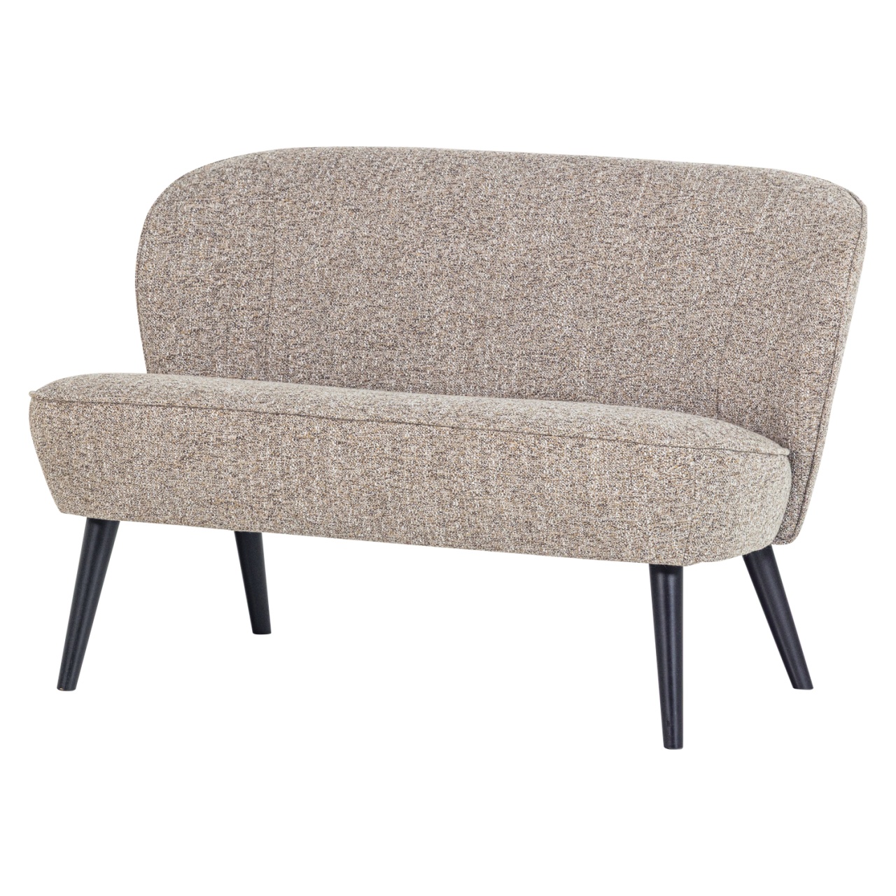 Sofas Canapea crem din textil 110 cm Sara Woood