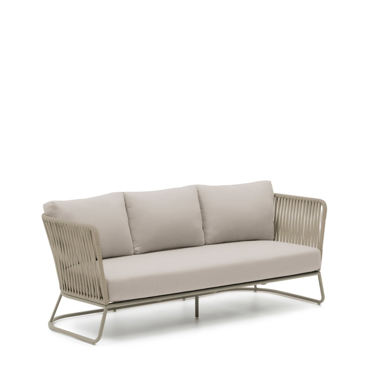 Outdoor Furniture Canapea exterior bej din textil pentru 3 persiane Saconca Kave Home