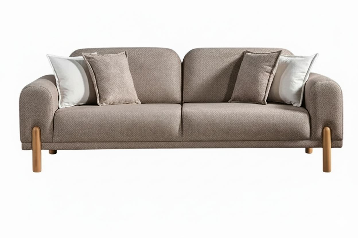 Sofas Canapea maro din textil pentru 3 persoane Class Bohem Boucle The Home Collection