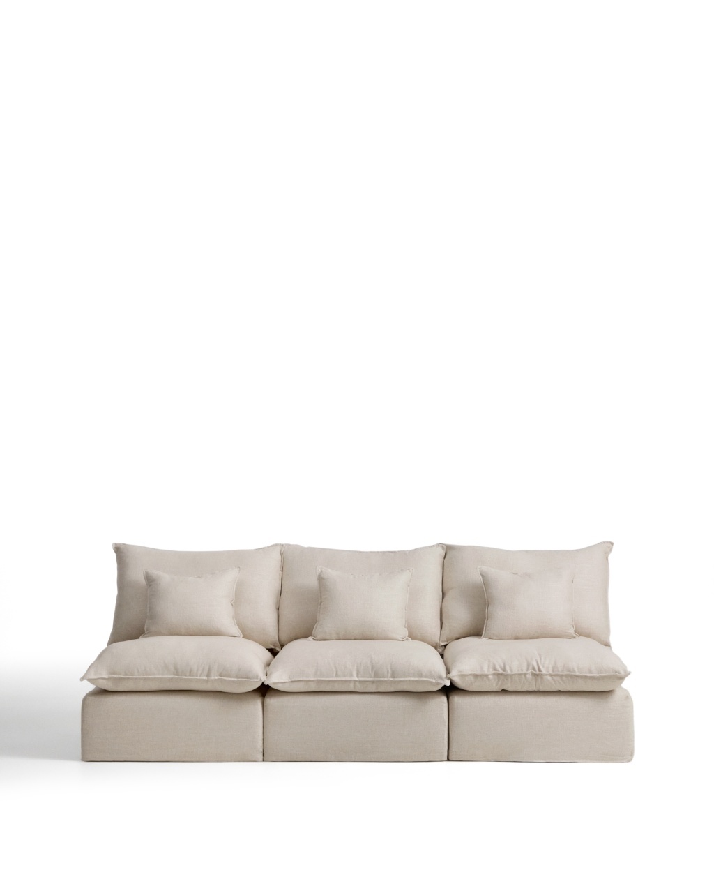 modular sectional sofa Canapea modulara bej din textil pentru 3 persoane Anarela 270 Kave Home