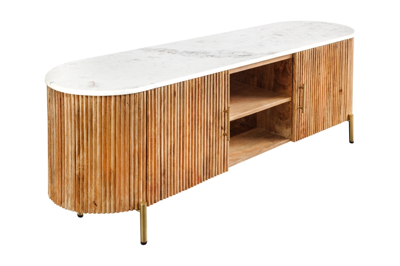 tres veces tú online subtitrat in romana Comoda TV alba/maro din lemn 140 cm Tres Chic The Home Collection