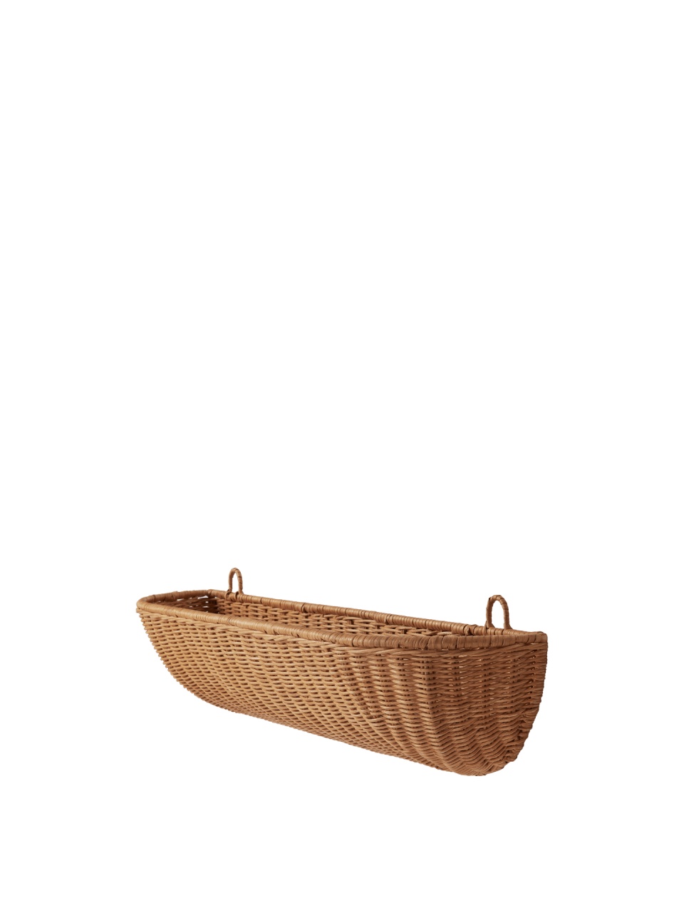 Baskets Cos pentru perete maro din ratan Braided Ferm Living