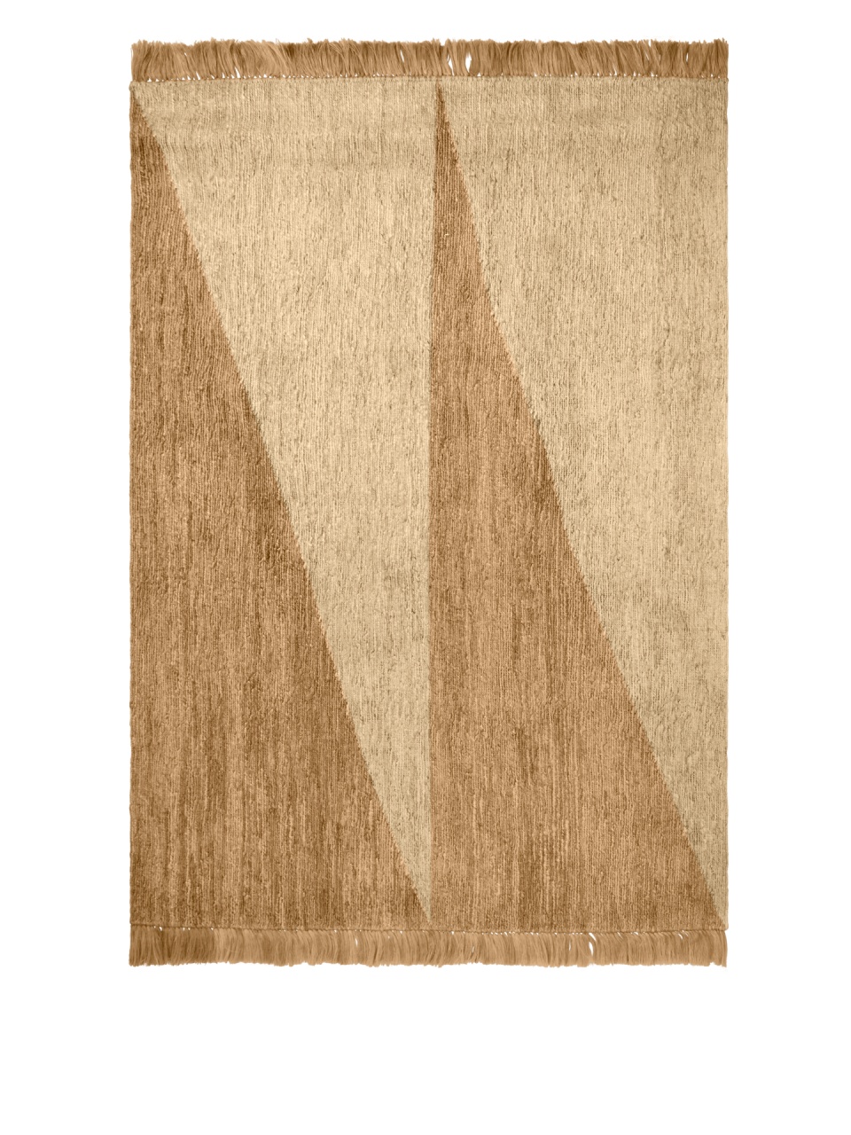 Rugs Covor maro din fibre naturale 200x300 cm Studie Ferm Living