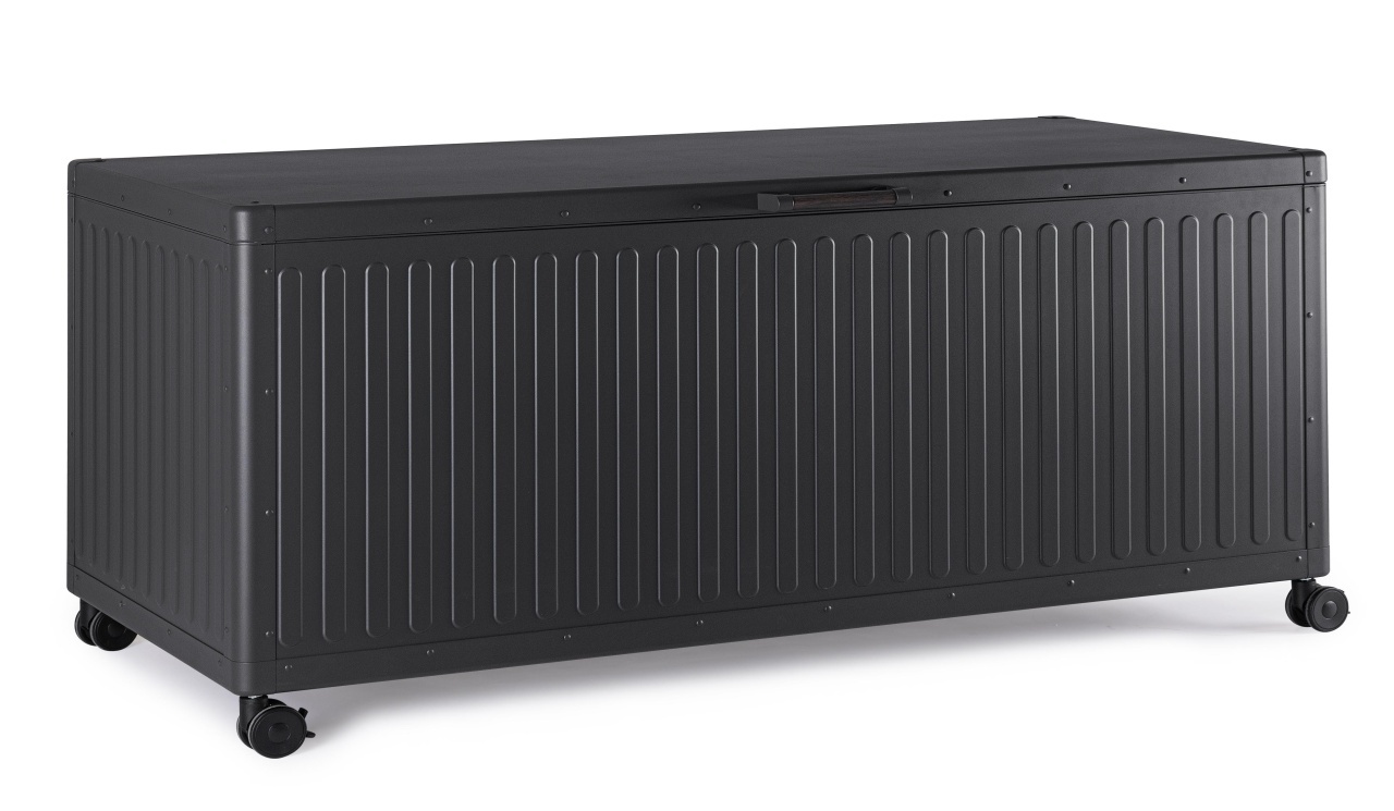 Outdoor Storage Boxes Cufar exterior gri carbune din metal Ocean Hold Bizzotto