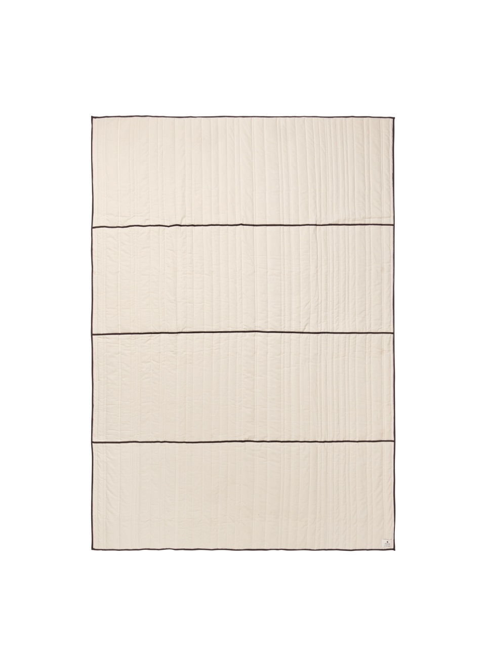 Quilts & Comforters Cuvertura matlasata crem din bumbac 180x260 cm Vari Ferm Living