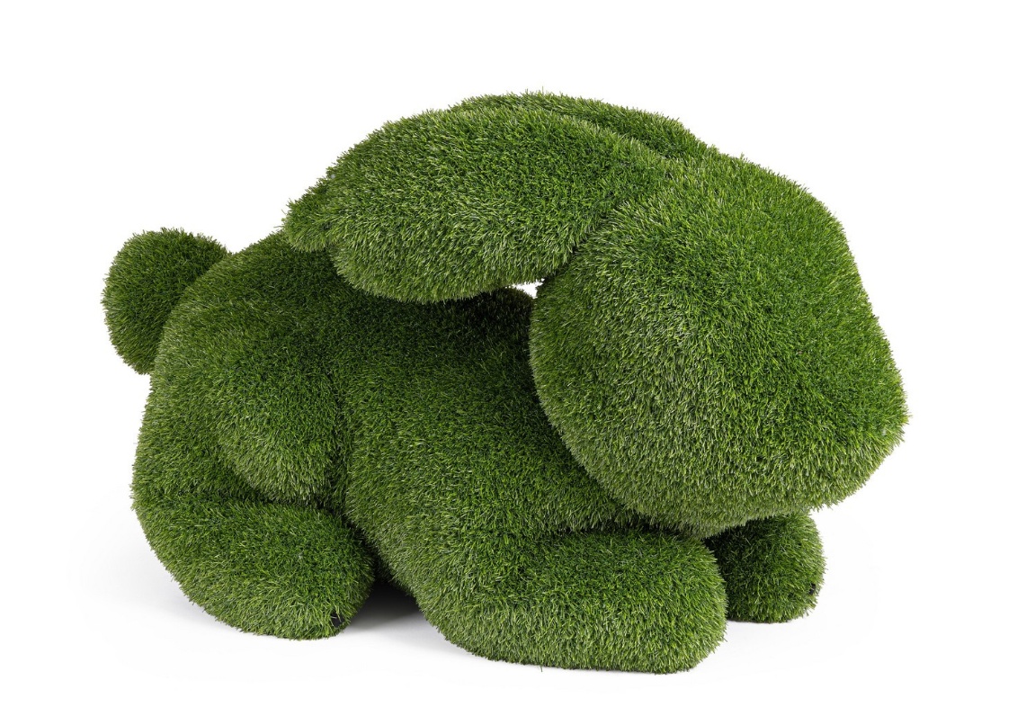 Lawn Ornaments & Garden Sculptures Decoratiune verde din fibre sintetice 70 cm Rabbit Bizzotto