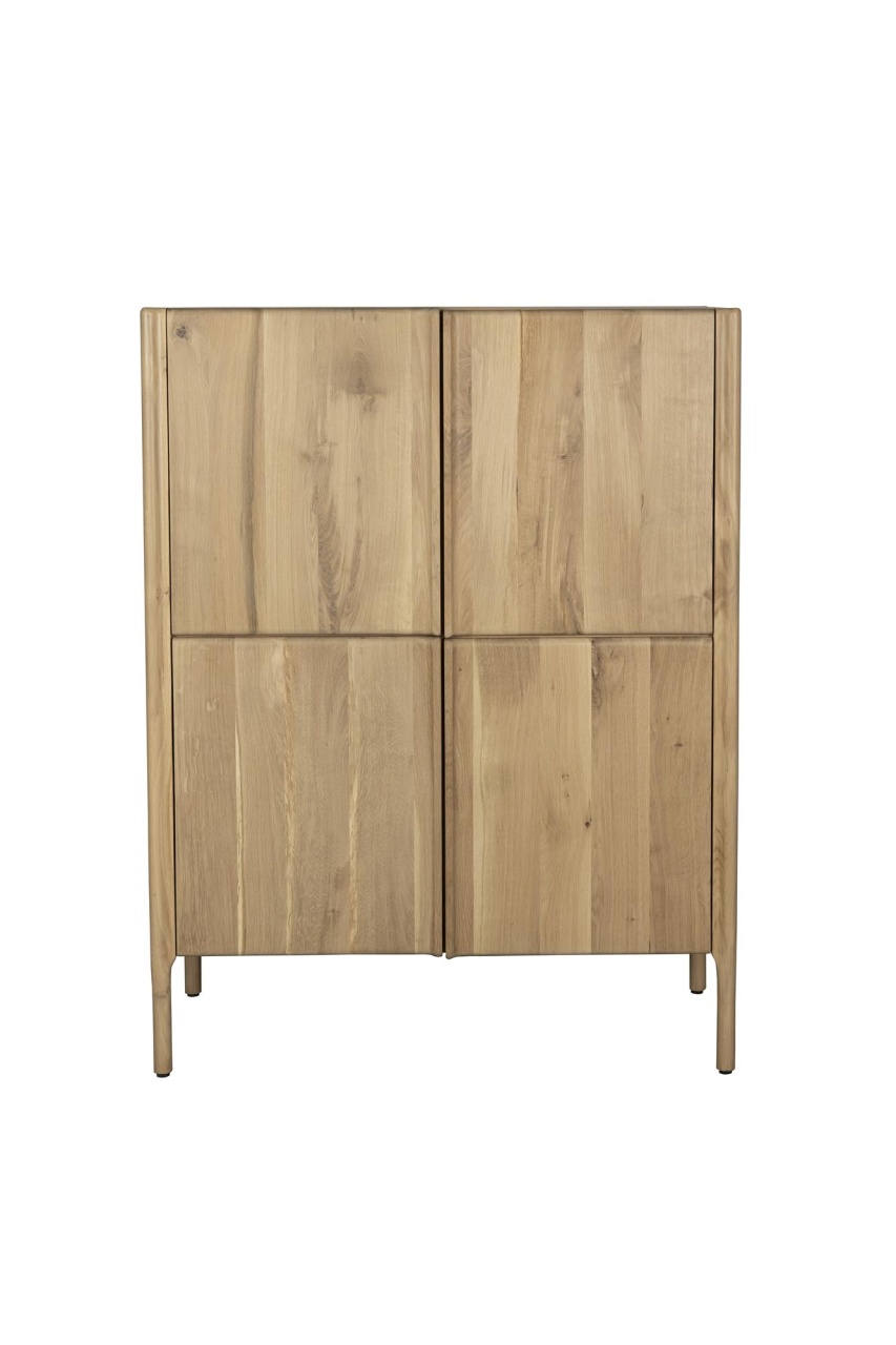 Furniture Dulap maro din lemn 130 cm Ember Zuiver