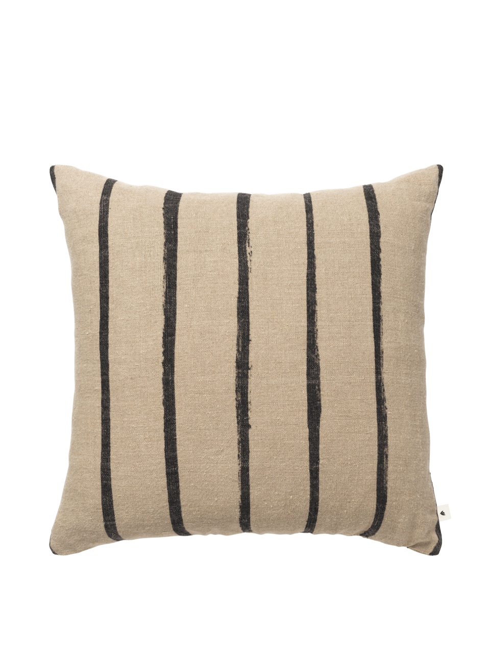 Pillowcases & Shams Fata de perna bej/neagra din fibre naturale 50x50 cm Oleo Ferm Living