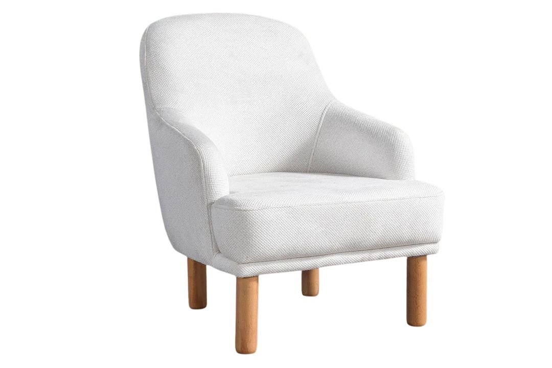 Chairs Fotoliu crem din textil Class Bohem Boucle The Home Collection