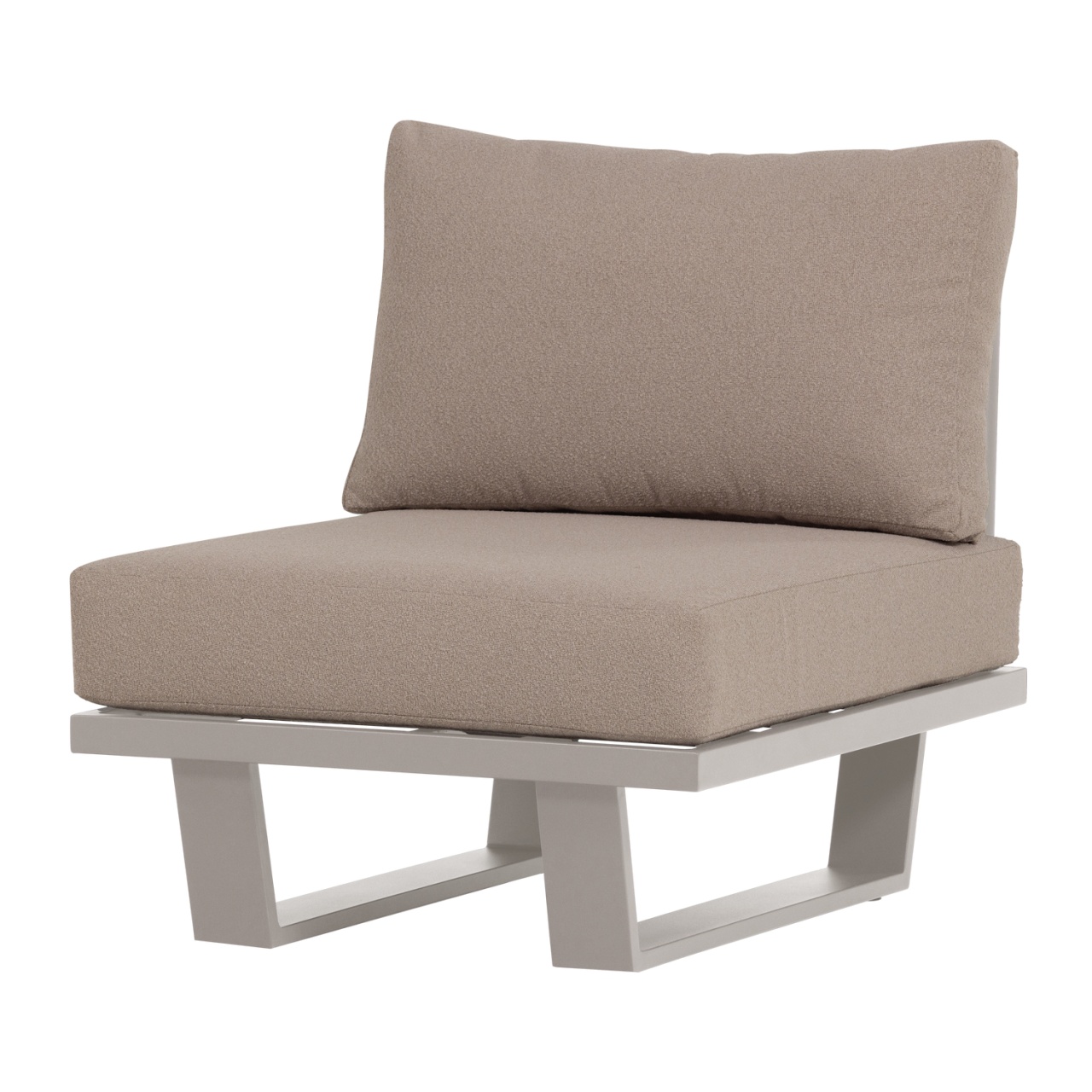 Outdoor Furniture Fotoliu exterior bej nisipiu din textil Bear Woood