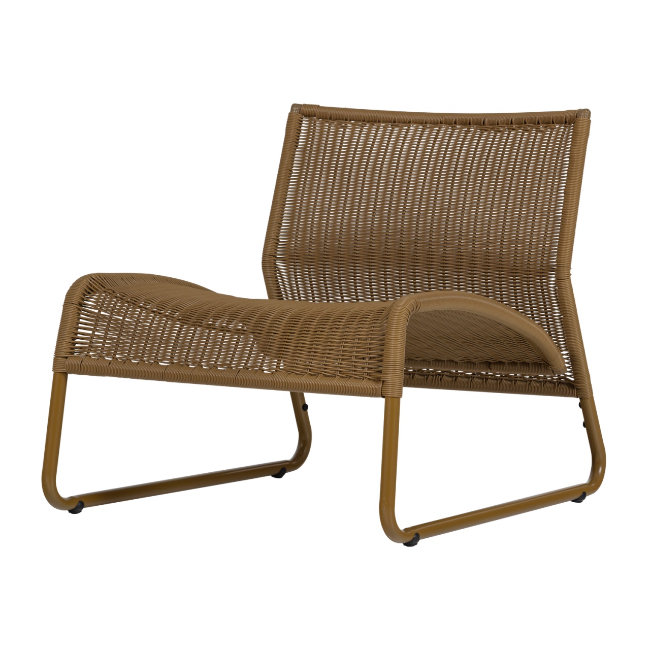 Outdoor Furniture Fotoliu exterior galben miere din metal West Woood