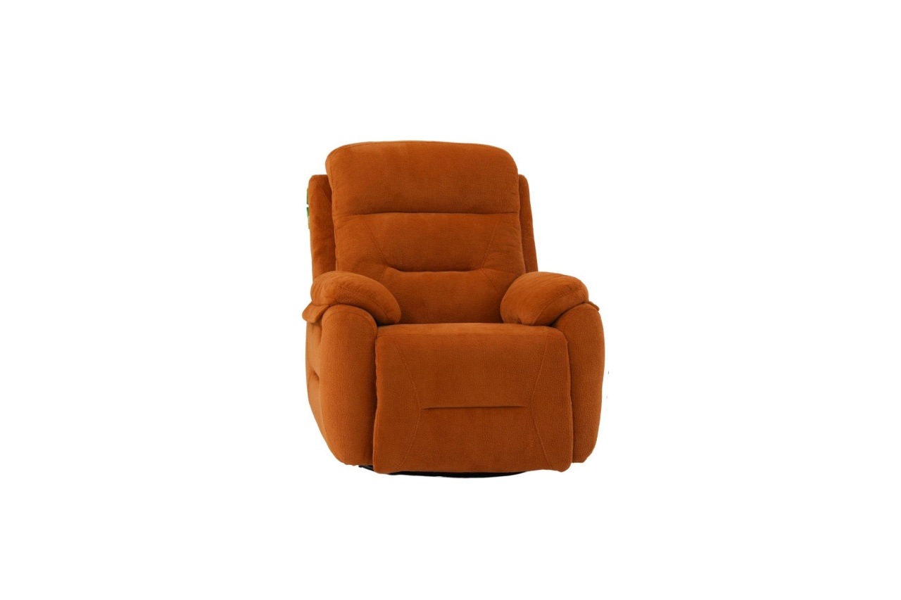 Chairs Fotoliu recliner maro caramiziu din textil Comfort Electric The Home Collection