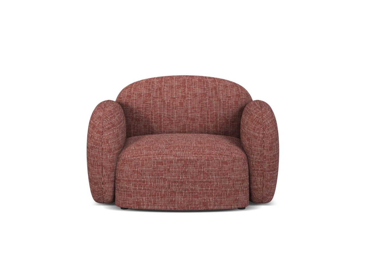 fotoliu Fotoliu rosu din textil Blair Baltimore Micadoni