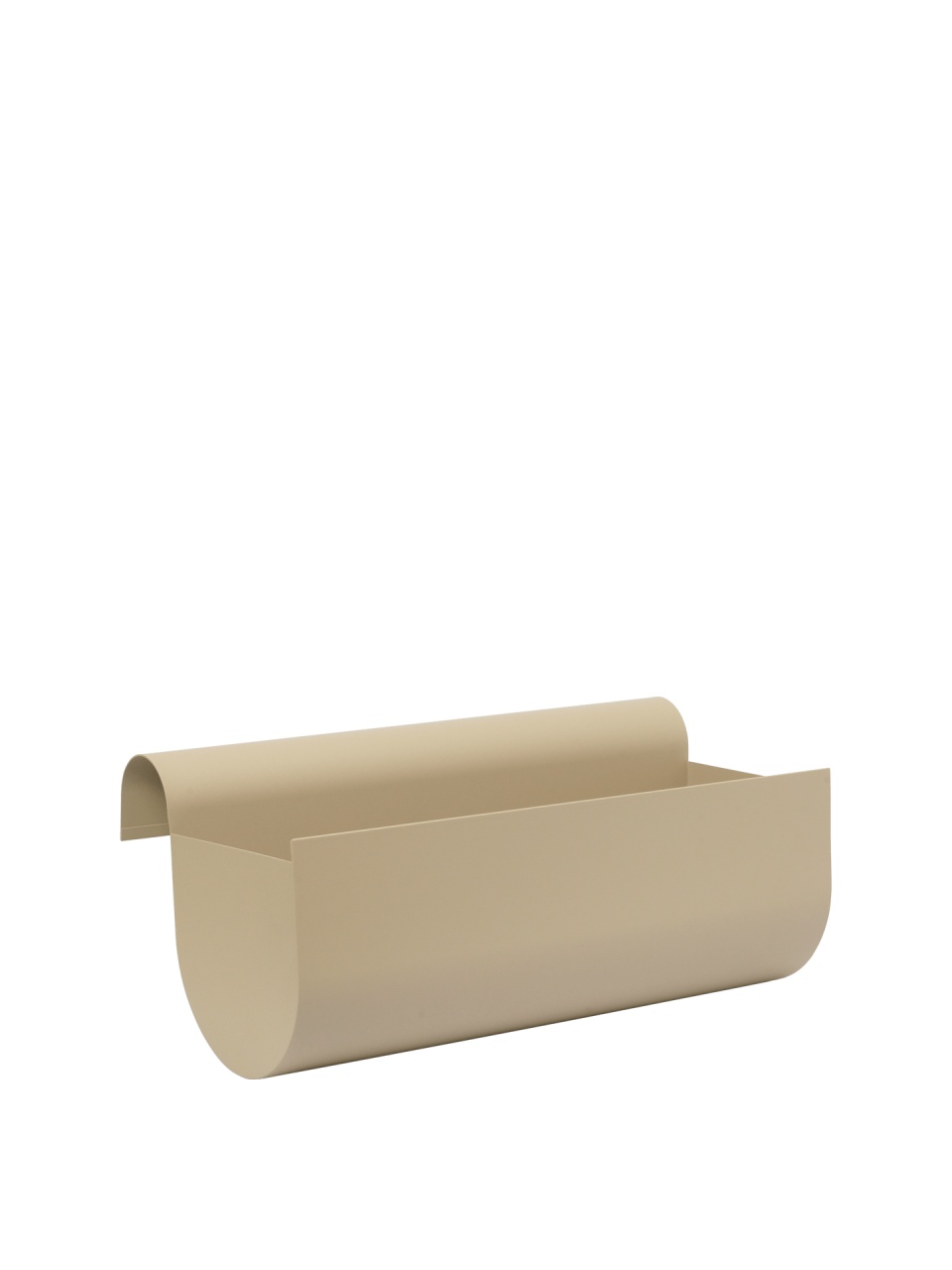Pots & Planters Jardiniera pentru balcon bej casmir din metal 25x45 cm Uma Ferm Living