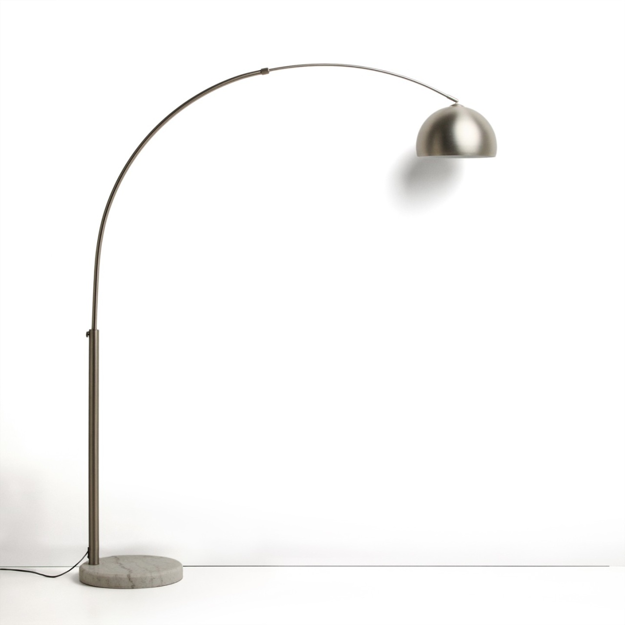 kave taburetes Lampadar argintiu din metal 160 cm Madali Kave Home