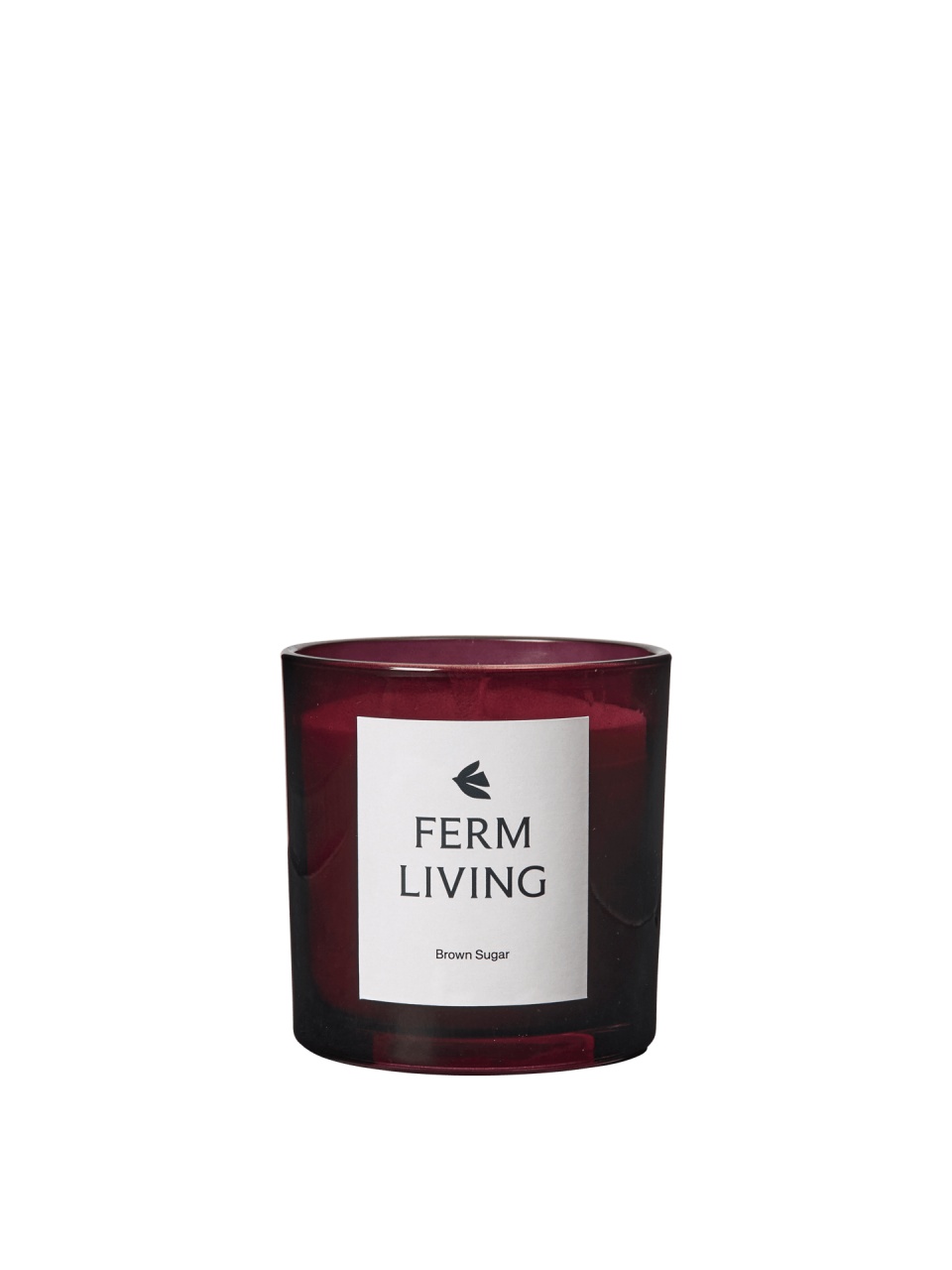 Candles Lumanare parfumata cu suport mov inchis din sticla 10 cm Vitto Ferm Living