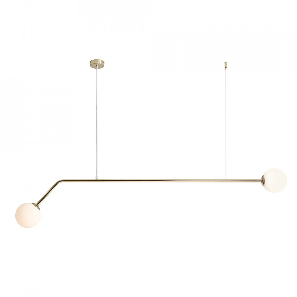 Quiet Object Lustra aurie/alba din metal cu 2 becuri Pure Quiet Object