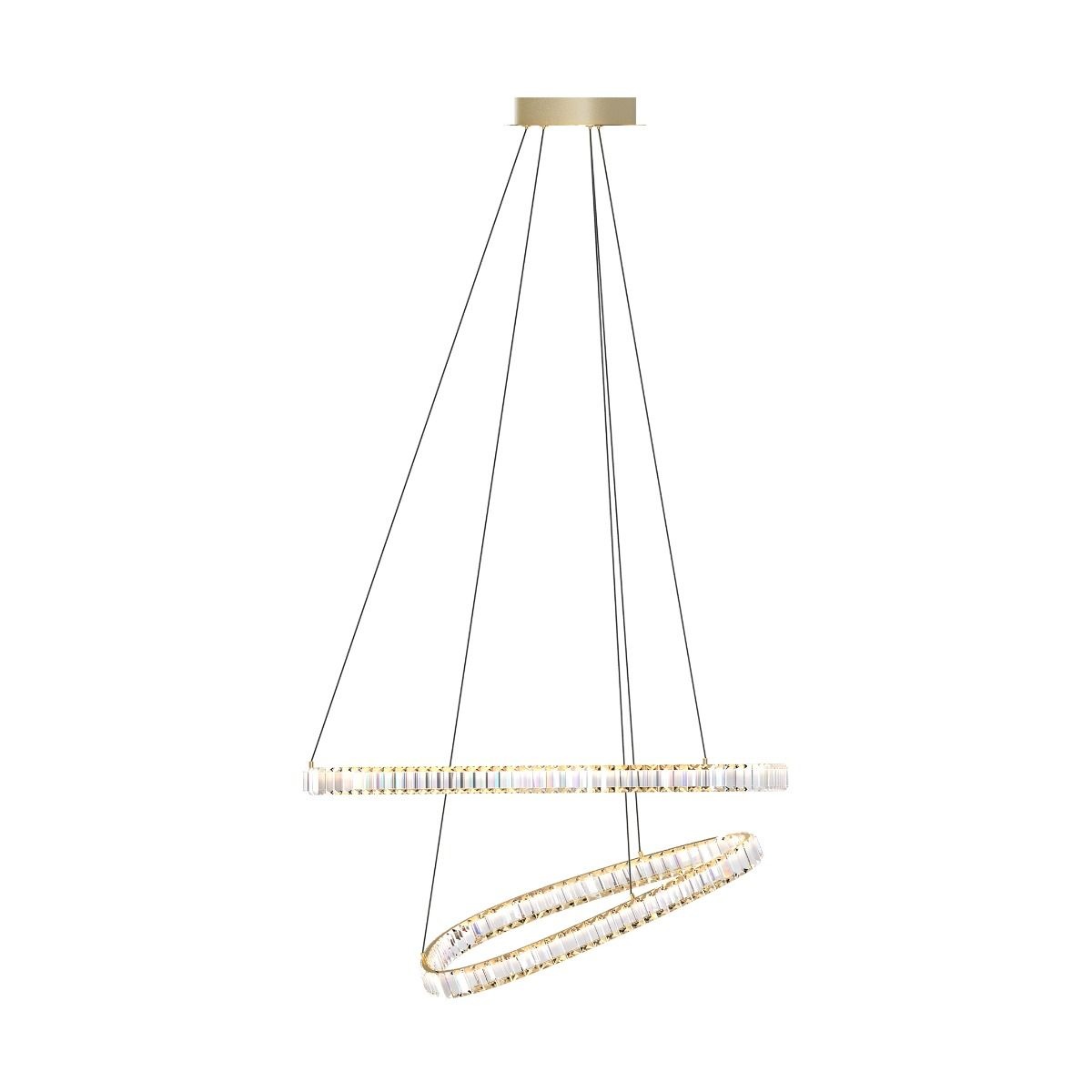 Lighting Fixtures Lustra aurie din metal cu 2 LED-uri Athesa Zuma Line