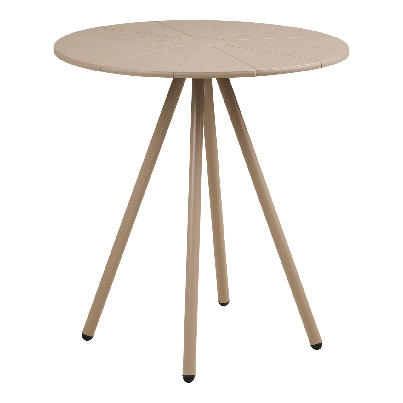Outdoor Furniture Masa bistro exterior grej din metal 70 cm Barletta House Nordic