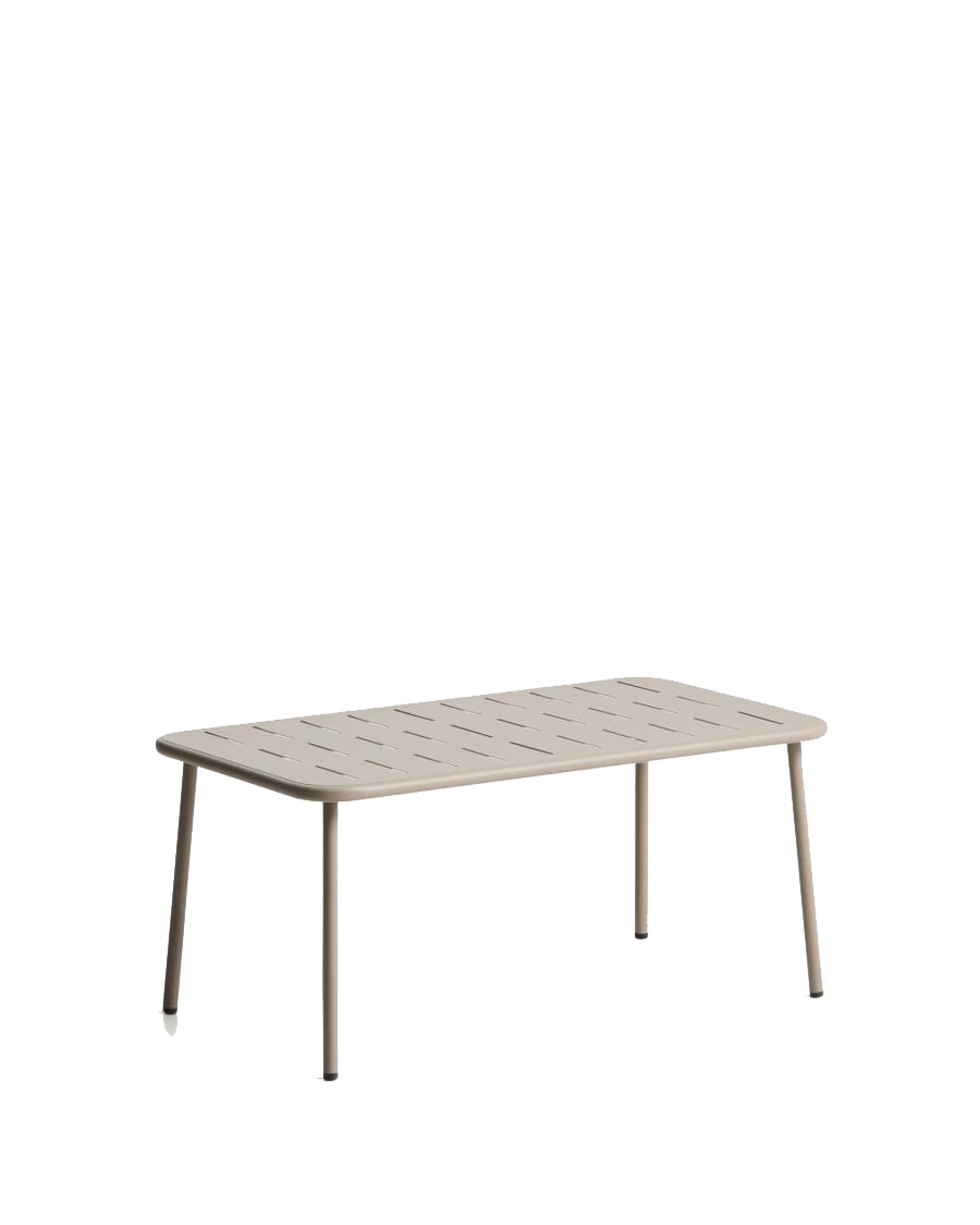Outdoor Furniture Masa de cafea exterior bej din metal 50x90 cm Zivia Kave Home