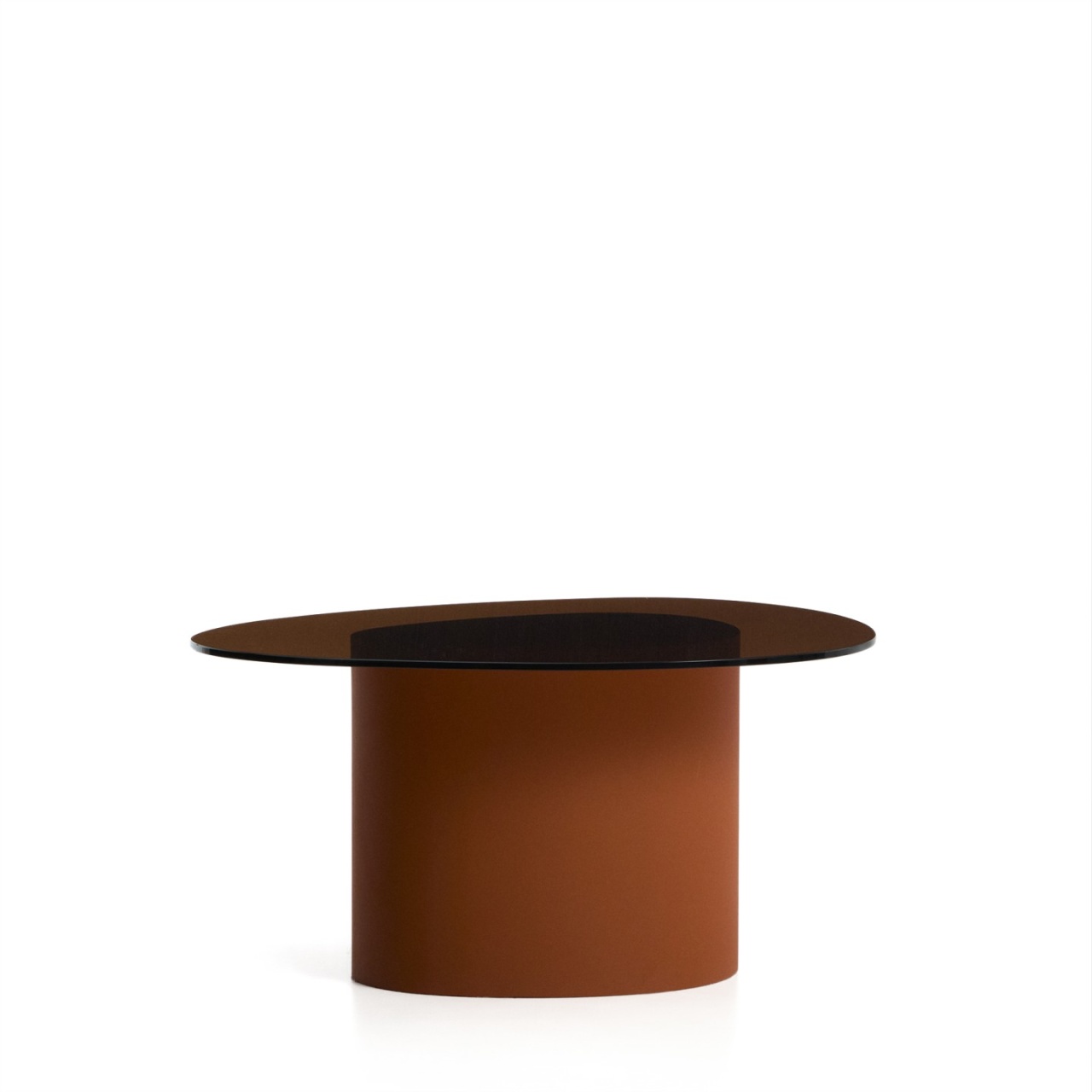 Accent Tables Masa de cafea maro din metal 74x82 cm Olir Kave Home