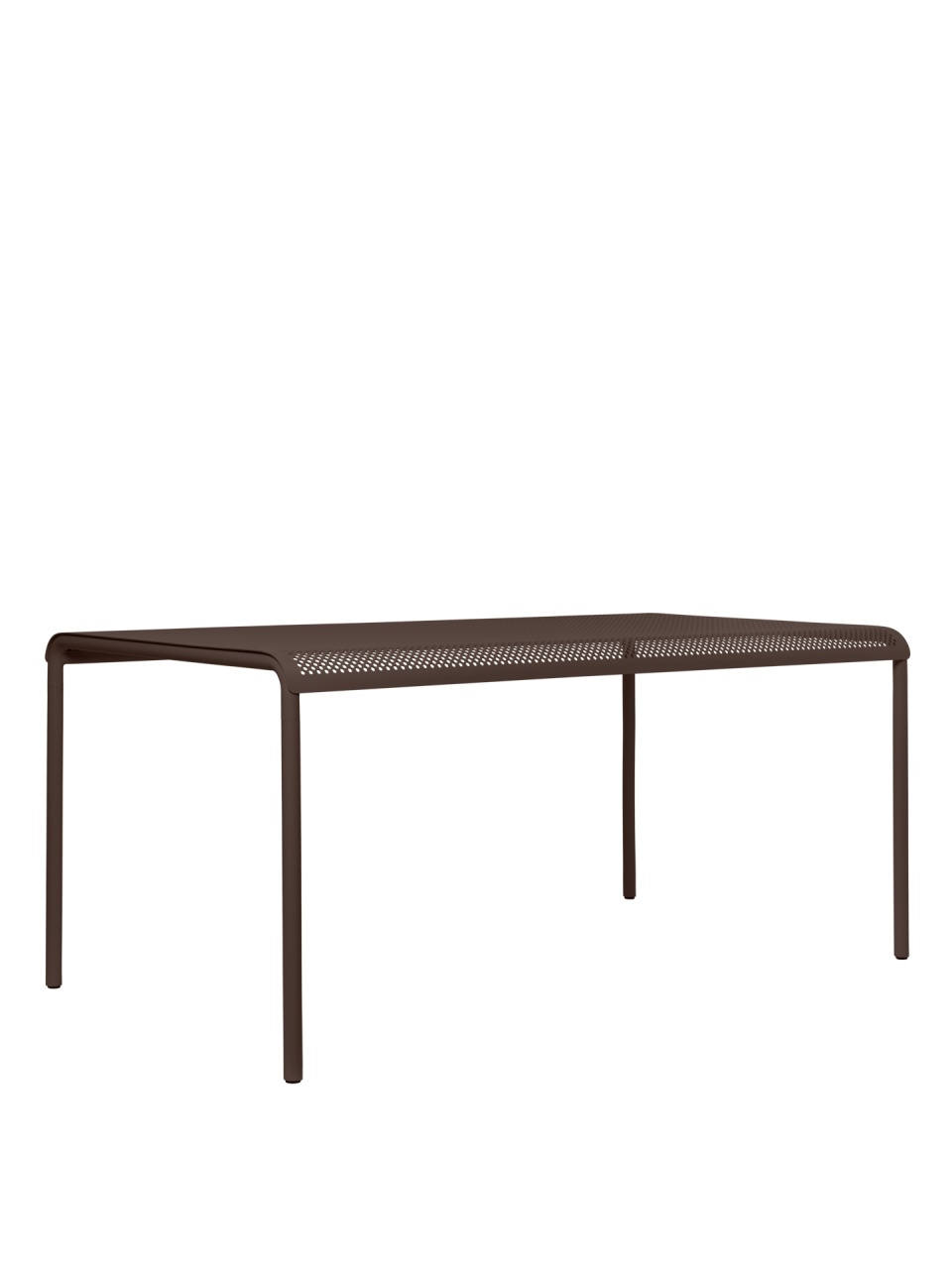 Furniture Masa dining exterior maro ciocolata din metal 90x160 cm Dapple Ferm Living