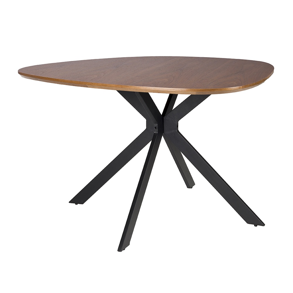 Quiet Object Masa dining maro/neagra din metal 110 cm Organic Quiet Object