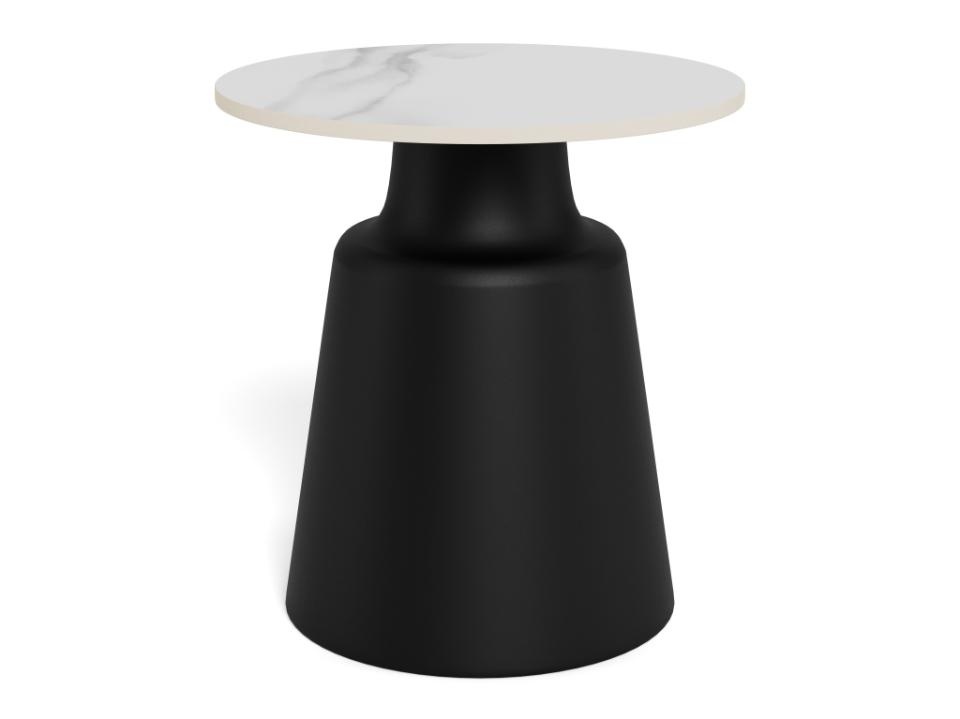 Actona Company Masa laterala alba/neagra din ceramica 45 cm Santorini Actona Company