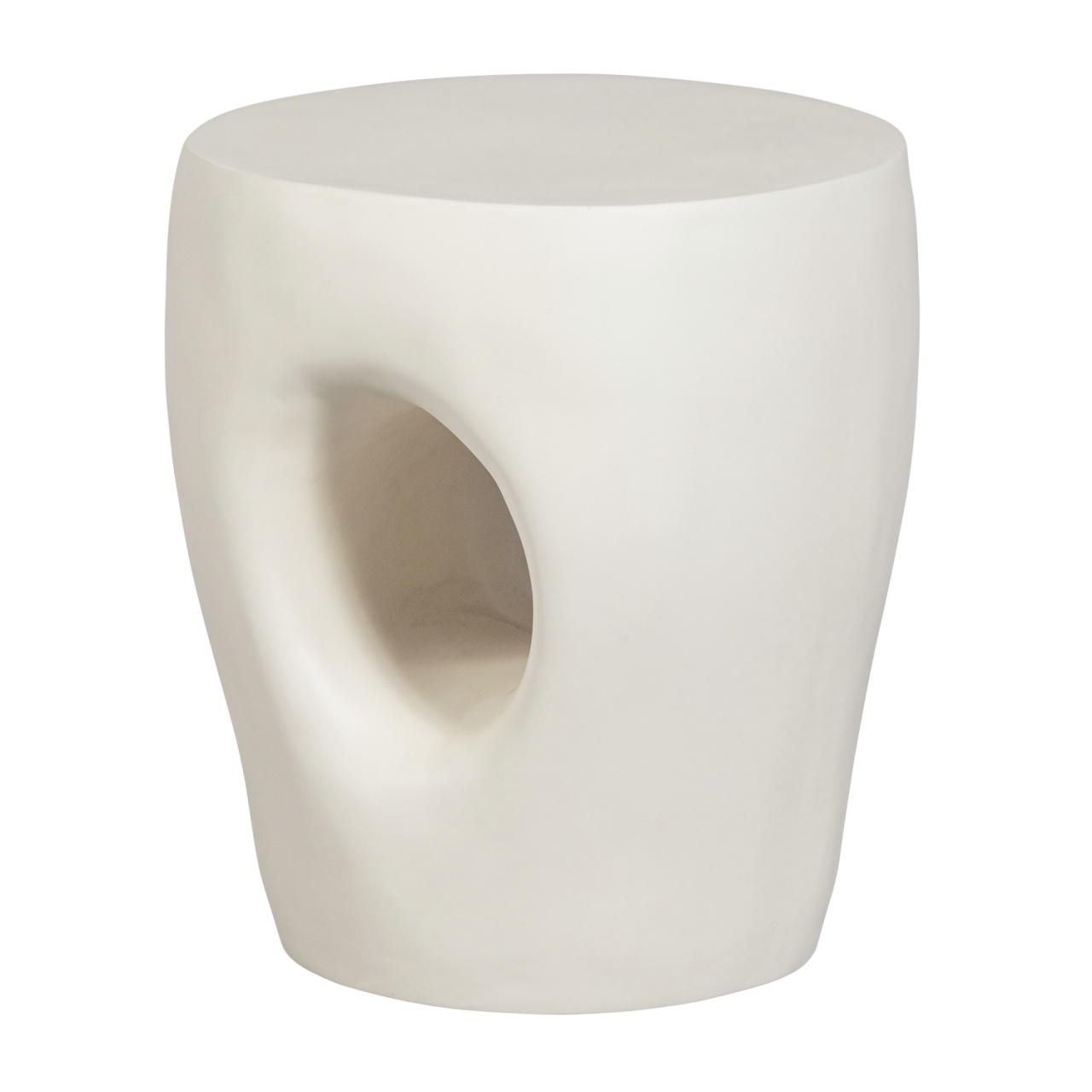 Accent Tables Masa laterala exterior crem 40 cm Mica Woood