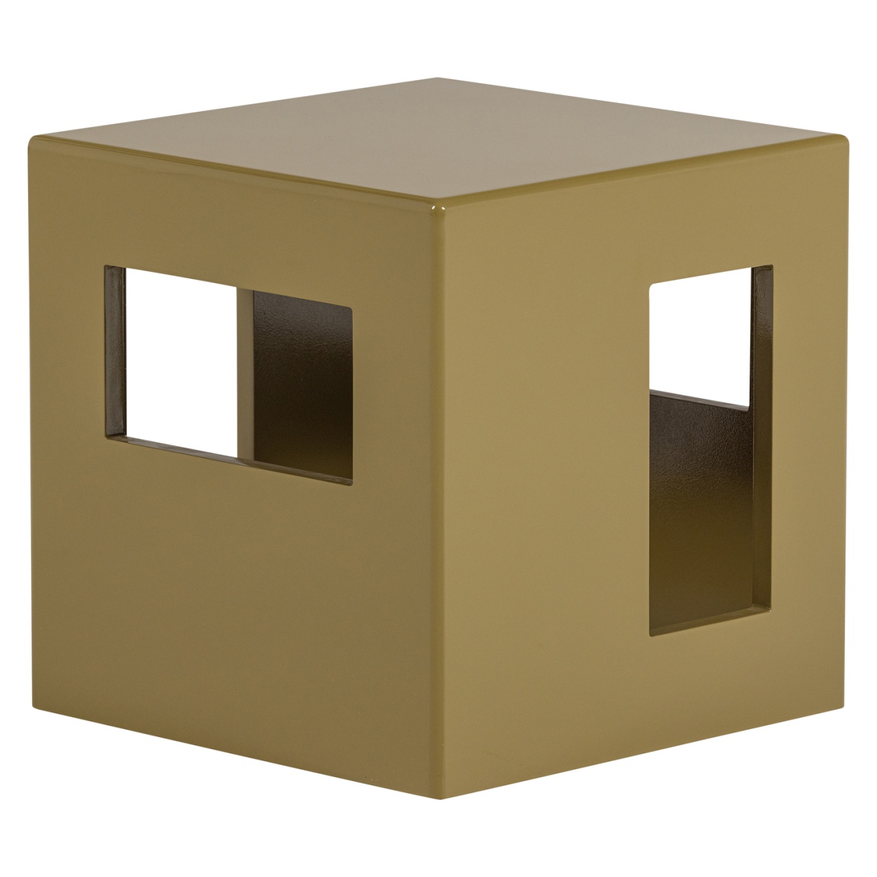 Accent Tables Masa laterala galben miere 40x40 cm Modern Woood