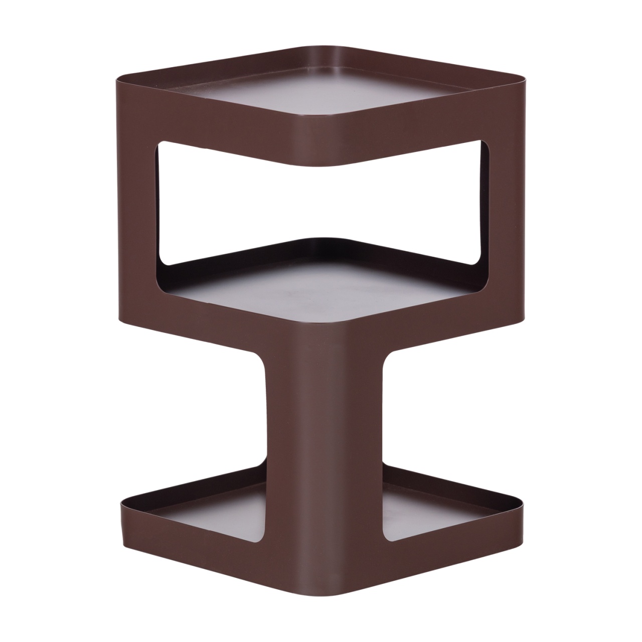 Accent Tables Masa laterala mov/maro din metal 35x35 cm Riv Woood