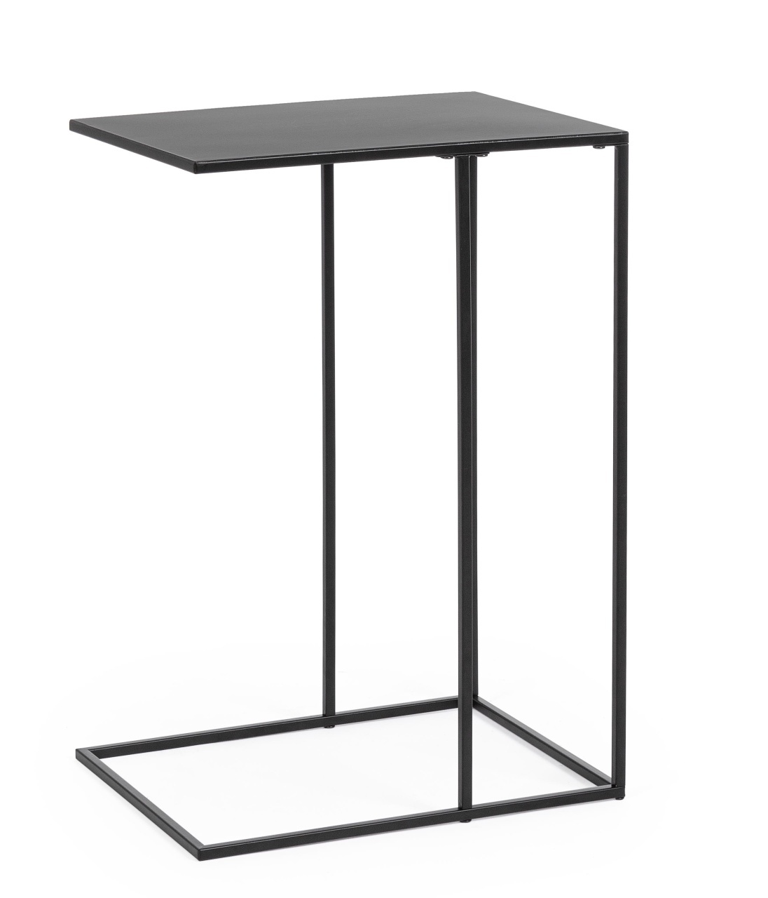 Accent Tables Masa laterala neagra din metal 30x40 cm Alrik Bizzotto