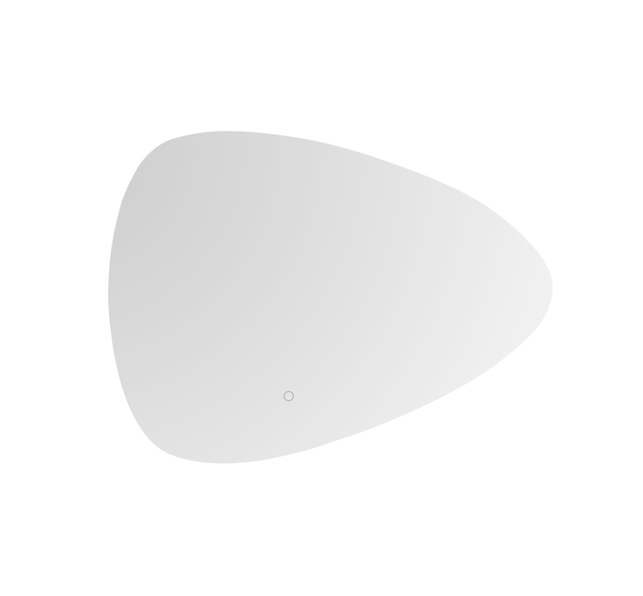 Mirrors Oglinda cu LED asimetrica argintie din sticla 50x70 cm Stania Zuma Line