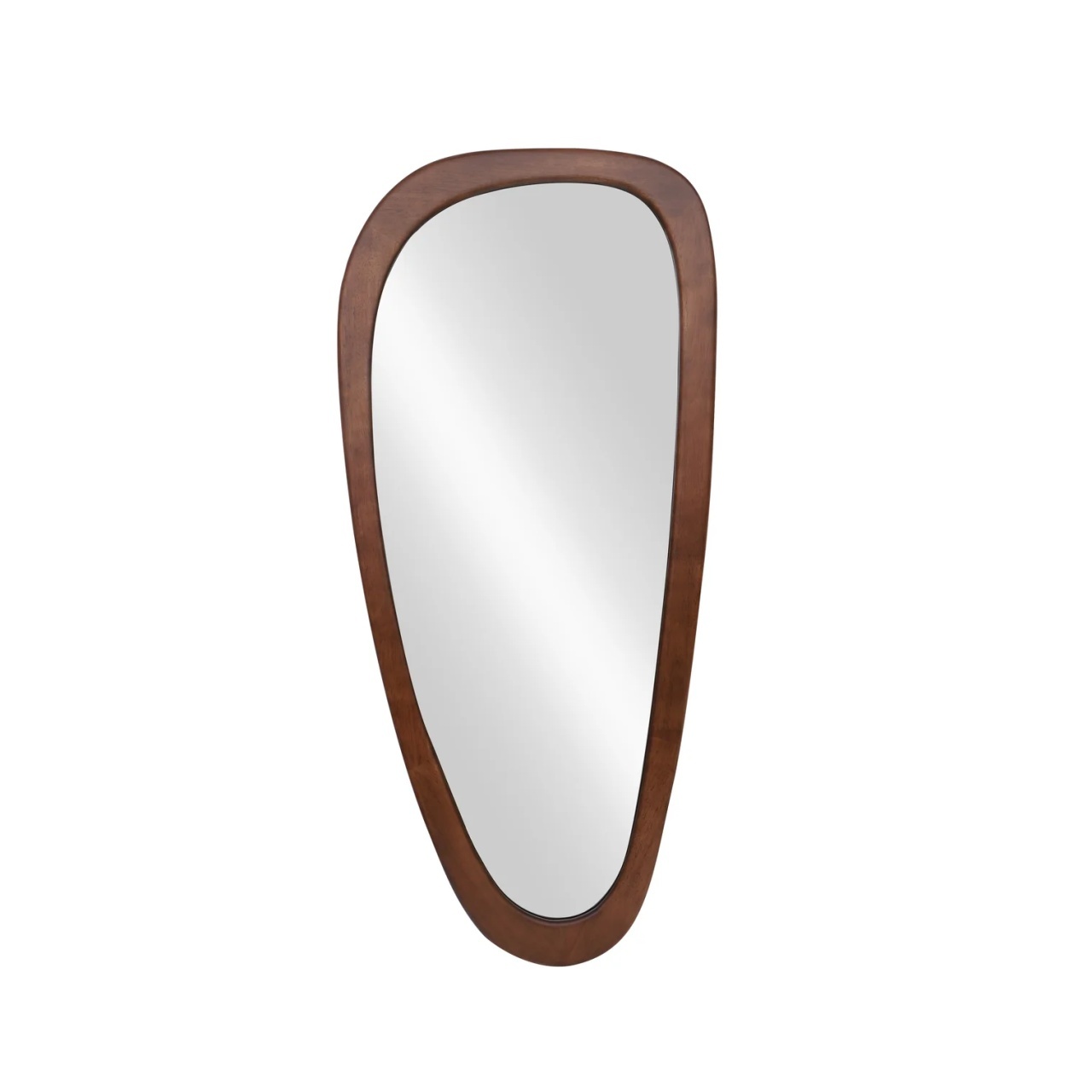 oglinda decorativa Oglinda ovala maro din lemn 55x122 cm Organic The Home Collection